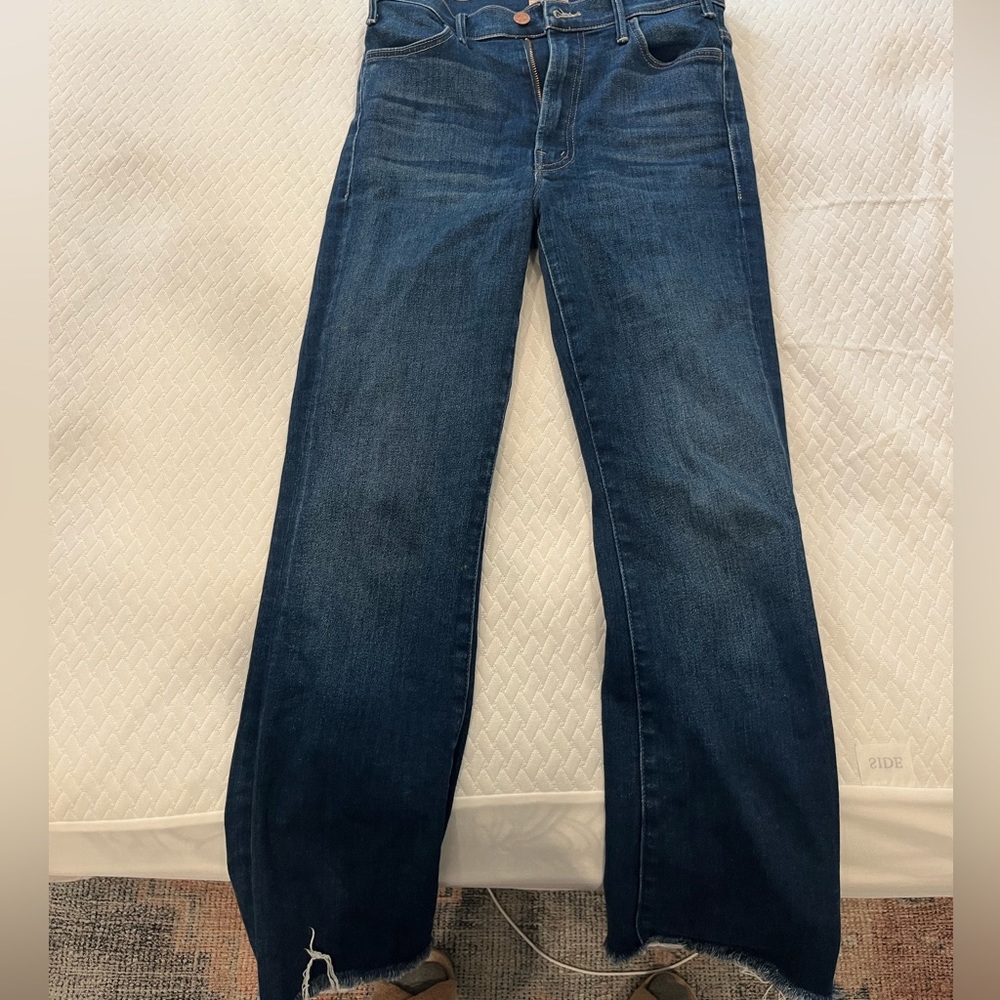 Mother The Hustler Ankle Fray size 27